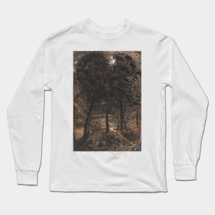 A Moonlit Scene with a Winding River by Samuel Palmer Long Sleeve T-Shirt